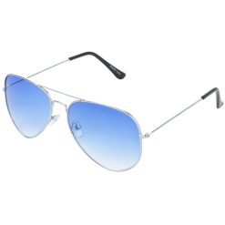 Blue Lens & Silver Frame