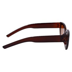 Fashion-Forward Frame: The brown frame adds a touch of versatility