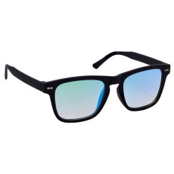 Mirrored Blue Lens: Adds mystery and style to your look.