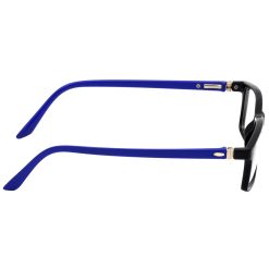 Stylish blue cut glasses with UV protection for eye safety during screen use