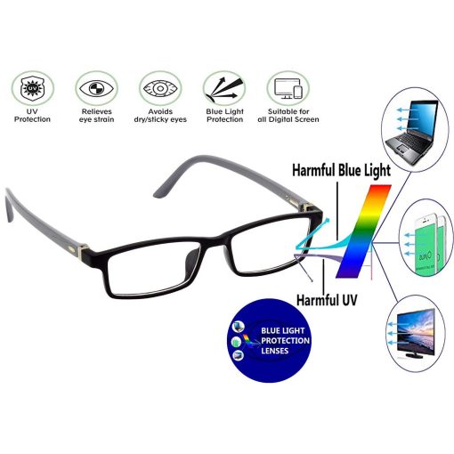 Best zero power blue cut glasses for kids and adults for eye strain relief