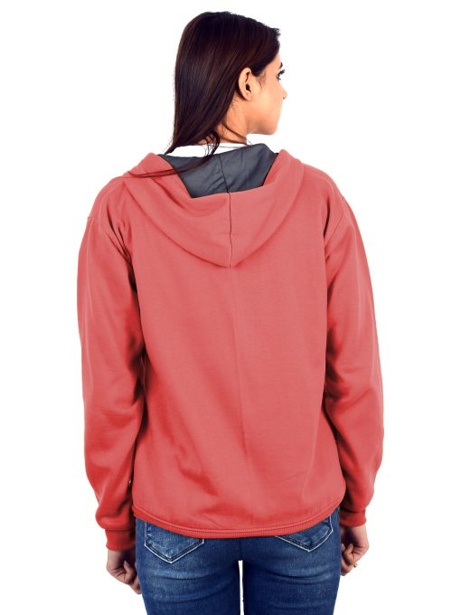 This casual women's hoodie with a half zipper is both functional and stylish. The half-zip design makes it versatile for layering or wearing during transitional weather.