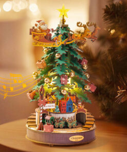 Alternative view of ROBOTIME 3D Christmas Melody Tree Puzzle, DIY Model Kits For Christmas Gift AMS01