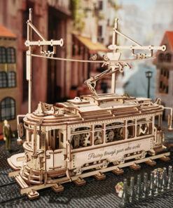 Rokr Classic City Tram 3D Wooden Puzzle LK801 Building Toys Jigsaw For Xmas Gift