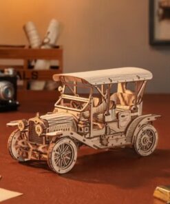 ROKR 3D Wooden Puzzle DIY Model Vintage Car MC801 Building Toys Gifts For Teens