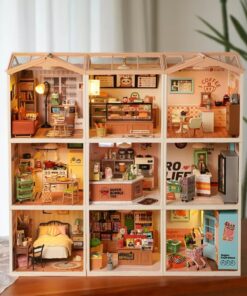 Rolife Super Store Kits Plastic Building Toys For Xmas Gifts DIY Miniature House