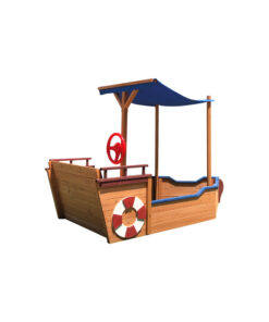 Alternative view of Wooden Sandbox With Storage Platform And Seat For Children Outdoors