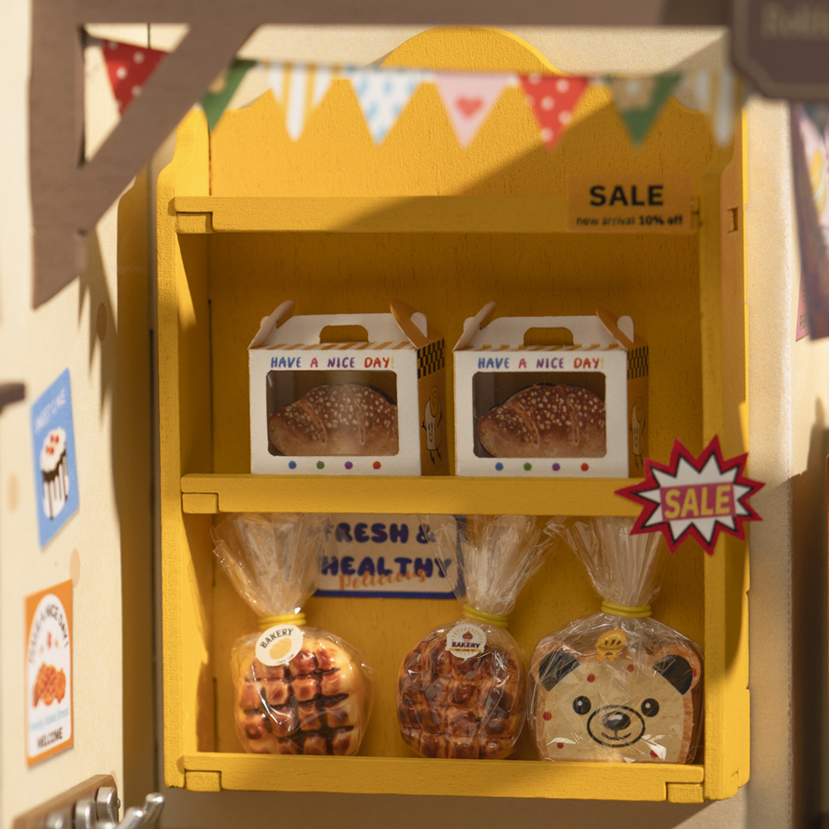 Rolife Becka's Baking House DIY Miniature House For Kids 3D Wooden Toys DG161 - Image 2